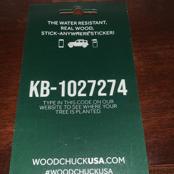 Woodchuck Wood World Map Round Sticker  2"x2"  NWT - Picture 5 of 5
